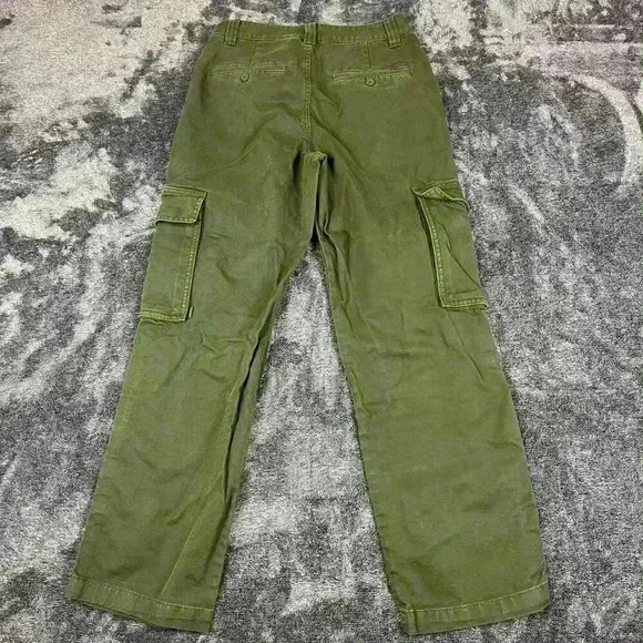 Aritzia Tna Supply Cargo Olive Green Pants Women's 4 Utility Straight - Picture 8 of 10
